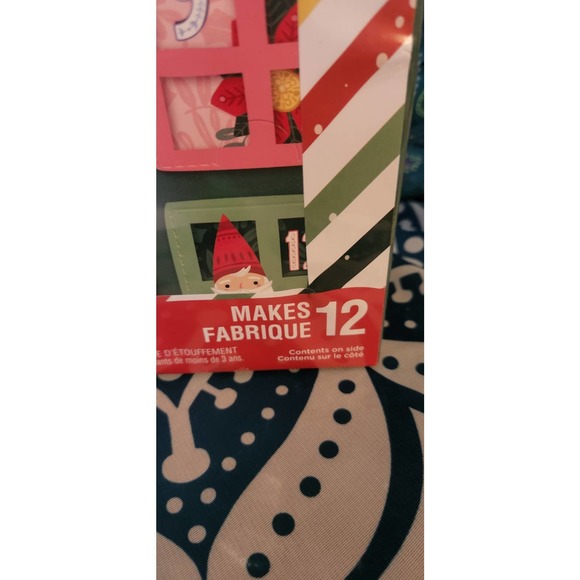 Xmas holiday 12 piece craft kit ornaments Christmas count down Santa snowman diy - Picture 6 of 10